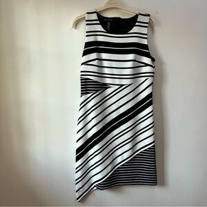 Black and white woman’s career dress large INC